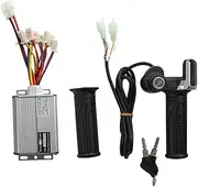 Byttlerom 48V 1000W Electric Scooter Brushed Controller Motor+Throttle Twist Grip Kit Replacement Spare Parts Accessories for Electric Scooter Bicycle E-Bike