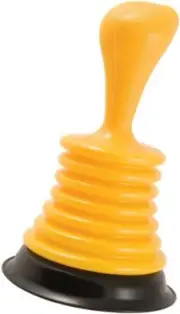 PlumbCraft 7504400 Powerful Home Sink Works on Showers, Yellow Mini Plunger
