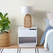 Zack Bedside Table - White