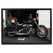 Harley-Davidson "Sturgis" Vintage Framed Poster - Retro Motorcycle Decor Framed