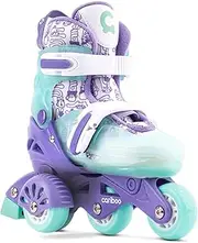 Cariboo Step One Inline Skates for Children Roller Skates Learning Roller Skates Kids Inline Skates Adjustable Roller Skates for Girls Boys Side Stabilisers Adjustable Size