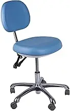 Medical Stool, Mobile PU Leather Assistant Dental Assistant Chairs Dental Stool, Hydraulic Rolling Swivel Adjustable Stool Chair,for Office Massage Facial Spa Medical Drafting Tattoo Beauty Barber(Lig