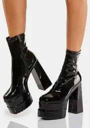 [Lamoda] Black Cassette Platform Boots