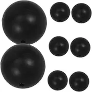 CIMAXIC 8pcs Rubber Head Drumsticks Drumsticks Snare Drum Head for Hollow Accessory Drum Mallet Beater Mallet Hand Ethereal Percussion Instrument Accessories Instrument Gadget Rubber Black