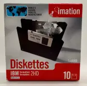 IMITATION Diskettes - 1.44MB, IBM Formatted 2HD Sealed Box of 10