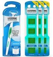 Listerine Ultraclean Access Flosser Starter Bundle | Proper & Durable Oral Care & Hygiene | Effective Plaque Removal, Teeth & Gum Protection, PFAS-Free | Starter Kit + 3pk Mint Refills (28ct.)