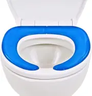 Vive Gel Toilet Seat Cushion Cover - Raised Padded Riser for Blue