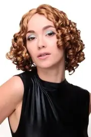 Women's Wig Cosplay Colonial Biedermeier Light Brown Corkscrew-Curl GFW2034