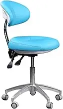 Saddle Stool,Lift Adjustable Correction Chair,360° Movable Office Chair,for Beauty Salon/Office/Barber Shop,Easy to Install(Color2)