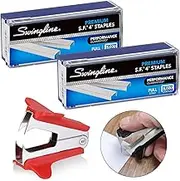 Staples, 2 Pack, S.F.4 Premium for Desktop Staplers, 1 Staple Remover - 1/4" Length, 210/Strip Staples, Box of 5000