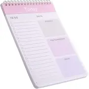 HAPINARY Multi Function Memo Pad with PP Cover Portable Planner Notepad for Daily Scheduling Easy to Tear for Students Office Workers and Teachers Plan Accessory