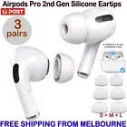 6PCS Soft Silicone Ear Tips Ear Plug Airpods Pro 1st / 2nd Generation Cover