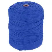 Natural Macrame Cord 3mm x 328 Yards Cotton Macrame Rope, Sapphire Blue