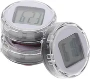 CHILDWEET 3pcs Electronic Clock Car Clock Flip Dashboard Automatic Motorcycle Handlebar Tabletop Clock Sticker Mini Motorcycle Kit Accessories Automotive Auto Mini Clock Cars White Movement