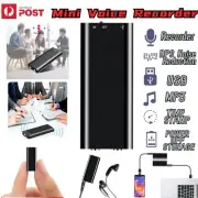 Voice Recorder Mini 4-32GB Digital Sound Audio Recording Dictaphone Device USB