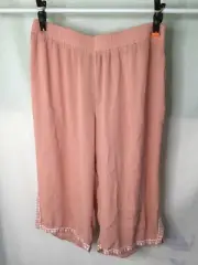 AUTOGRAPH BLUSH CROP PANT SIZE 18 SPLIT HEMLINE COMFORTABLE ALL NEW STOCK