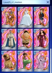 Topps Disney Collect Lava 2025 Legendary Pink Motion Set