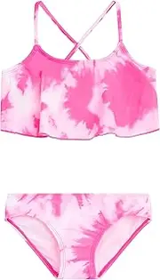 Kanu Surf Girls' Alania Flounce Bikini Beach Sport 2 Piece Swimsuit
