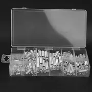 KOSDFOGE Extension Springs with Hook Ends, 200Pcs Spring Assortment Set, Compression Industry Spring Kit Small Springs Assortment(200PC)