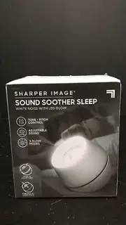 Sharper Image Sound Soother White Noise with LED (A3)