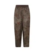 Elastic waist casual pants S,M GREY RED