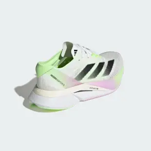 【adidas 愛迪達】Adizero Boston 12 W 女 慢跑鞋 運動 路跑 中長距離 馬牌底 白綠紫(IG3328)