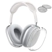 2pcs Case Cover for AirPods Apple Max Headphones Clear Case Protective Cover -White