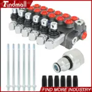 Findmall 6 Spool 11GPM Hydraulic Directional Control Valve + Conversion Plug