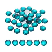 Flat Back Round Acrylic Rhinestones,10mm Indigo Crystal Rhinestones 100Pcs