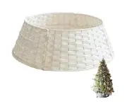 Christmas tree collar, tree skirt, artificial rattan Christmas tree collar