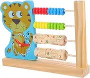 KOMBIUDA Counting Toys for Boys and Girls Early Educational Toy Wooden Calculation Sturdy Colorful Arithmetic Abacus