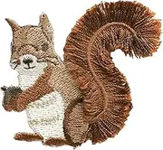 Hamanaka H459-156-8 Iron On Patch Bushy Patch Squirrel