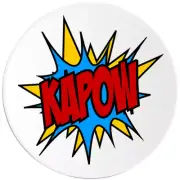 Kapow - 100 Pack Circle Stickers 3 Inch