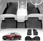 X-CAR 3D Floor Mats for Mazda 3 BP Series Hatch Sedan 2019-2025 Heavy Duty All Weather Car Mats Carpet Liner Set