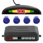 Parking Sensor Blue Car LED Display 4 Four Reverse backup Radar System