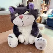 30-60CM Disney Lucifer The Cat Cute Doll Plush Toy Throw Pillow cat Birthday D