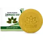 Natural Cold Process Lemongrass Soap Bar with Organic Olive Oil and Lemon Powder