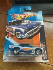 2011 Hot Wheels HW Racing '57 Chevy #160 Blue