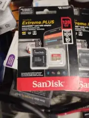 SanDisk Extreme 128GB UHS-I U3 200mbs Speed MicroSDXC Memory Card SD Adapter