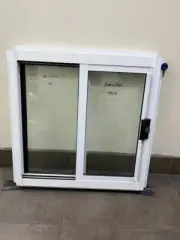 White Sliding Window 500Hx510W clear glass