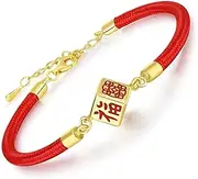 [WBPTP] Handstring,Bracelet beadsRed String Bracelet 2pcs Lucky Dice Bracelet Jewelry Making Bracelet