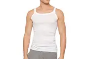 Holeproof All Seasons Athletic Singlet 2-Pack M19642 White