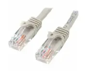 StarTech.com 0.5m Gray Cat5e Patch Cable with Snagless RJ45 Connectors - Short Ethernet Cable - 0.5 m Cat 5e UTP Cable - Make Fa