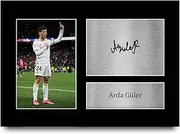 HWC Trading Arda Güler Real Madrid Gifts Printed Signed Autograph Picture for Football Fans and Supporters - A4