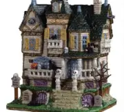 Lemax Spooky Town 2019 THE HAUNTED KNOLL #95442 NRFB Lighted Building Retired *