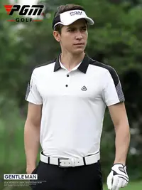 在飛比找樂天市場購物網優惠-PGM 夏季高爾夫服裝男士短袖T恤golf運動男裝衣服功能面