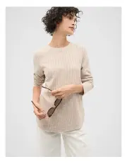 [Seed Heritage] Textured Long Sleeve Top in Cookie Twist