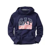 在飛比找蝦皮購物優惠-【天普小棧】GAP Logo USA flag hoodie