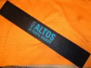 ALTOS OLMECA 100% AGAVE TEQUILA BAR MAT RUBBER 21 X 3.5 NEW! C-O-O-L