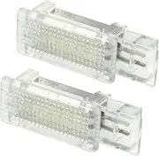 X AUTOHAUX Side Door Under Seat Courtesy Lights No.A2038200801 for Mercedes-Benz CLA250 GLA250 CLK320 SLK300 ABS PC White (Set of 2)